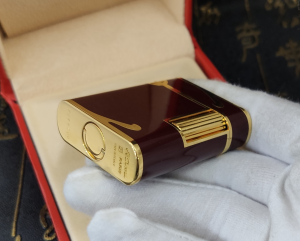 Luxury Womens Lighter ST Dupont Brown Finish Lighter A168PP380 AA158872
