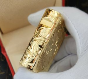Luxury Womens Lighter ST Dupont Gold Finish Lighter A168PP380 AA158860