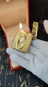 Luxury Womens Lighter ST Dupont Gold Finish Lighter A168PP380 AA158870