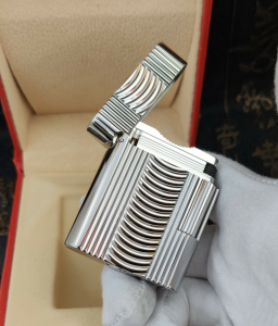 Luxury Womens Lighter ST Dupont Silver Finish Lighter A168PP380 AA158863