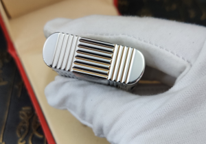 Luxury Womens Lighter ST Dupont Silver Finish Lighter A168PP380 AA158863