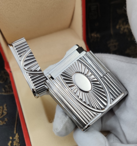 Luxury Womens Lighter ST Dupont Silver Finish Lighter A168PP380 AA158867