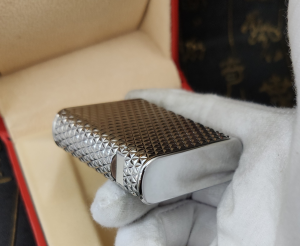Luxury Womens Lighter ST Dupont Silver Finish Lighter A168PP380 AA158868