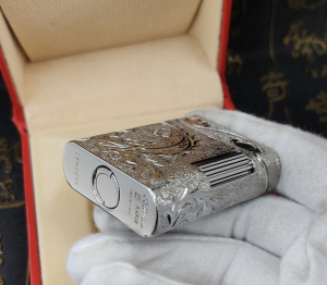 Luxury Womens Lighter ST Dupont Silver Finish Lighter A168PP380 AA158871