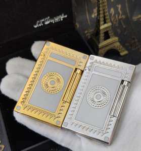 Luxury Womens Lighter ST Dupont White Gold Finish Lighter A168PP380 AA158875