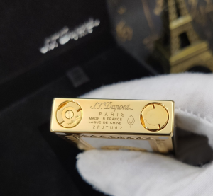 Luxury Womens Lighter ST Dupont White Gold Finish Lighter A168PP380 AA158875