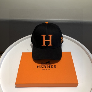Luxury Womens Hat Hermes Baseball Cap Hats in Black A190PP90 AA158909