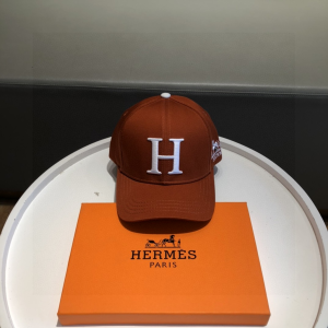 Luxury Womens Hat Hermes Baseball Cap Hats in Brown A190PP90 AA158910
