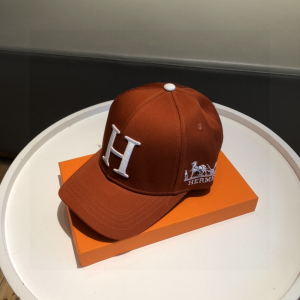 Luxury Womens Hat Hermes Baseball Cap Hats in Brown A190PP90 AA158910