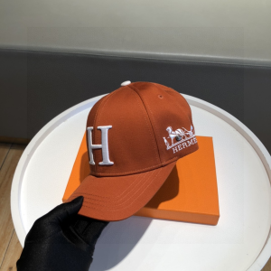 Luxury Womens Hat Hermes Baseball Cap Hats in Brown A190PP90 AA158910