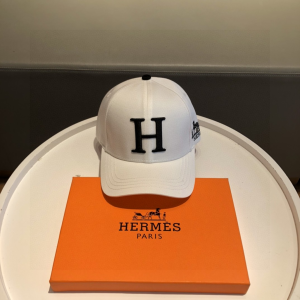 Luxury Womens Hat Hermes Baseball Cap Hats in White A190PP90 AA158911