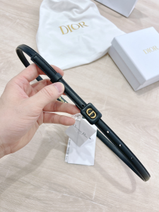 Dior Bobby Belt Black Smooth Calfskin 12MM 