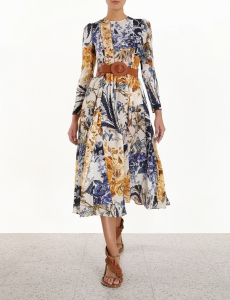 Luxury Womens Clothing Zimmermann Long Dress SMLXL A154PP1280 AA159715