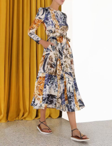 Luxury Womens Clothing Zimmermann Long Dress SMLXL A154PP1280 AA159715