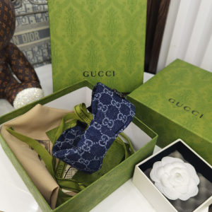Luxury Womens Headband Gucci GG Denim Blue Headband A152PP110 AA159688