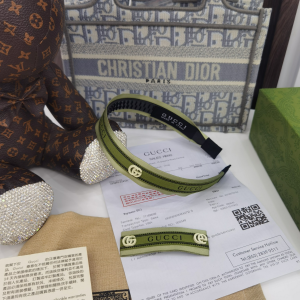Luxury Womens Headband Gucci Green Headband A152PP110 AA159685