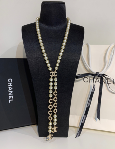 Chanel Necklace Chanel Long Pearls Coco Necklace 