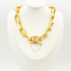 Louis Vuitton Necklace LV Edge Gold Necklace 