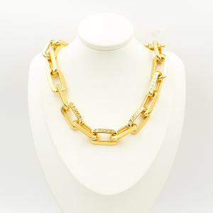 Luxury Womens Jewelry Louis Vuitton Necklace LV Edge Gold Necklace A152PP220 AA159700