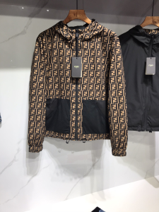 Fendi FF Motif Reversible Hooded Jacket 