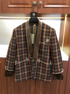 Gucci Checked Tweed Jacket 