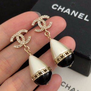 Chanel Earrings Chanel Crystals CC Drop Earrings 