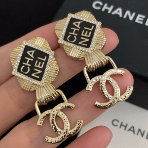 Chanel Earrings Chanel Gold CC Drop Earrings 