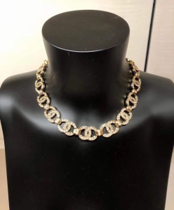 Chanel Necklace Chanel Crystals CC Link Necklace 
