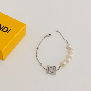 Fendi FF Charm Pearl Bracelet 