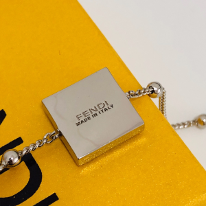 Luxury Womens Jewelry Fendi FF Charm Pearl Necklace A39PP165 AA159894