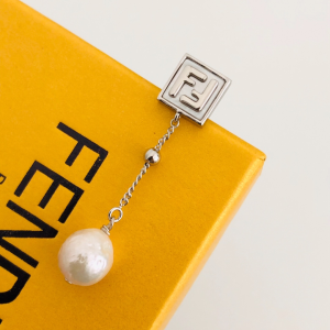 Fendi Silver Forever Fendi Single Earrings 