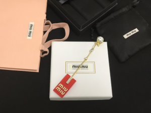 Luxury Womens Jewelry Miu Miu Hoop and Pendant Earrings A39PP130 AA159883