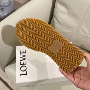 Luxury Womens Shoes Loewe Pearl Runner Sneaker in Green 35 To 40 A136PP480 AA160186