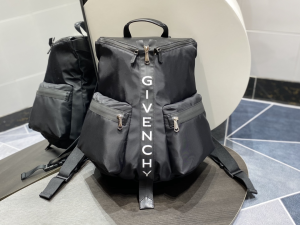 Givenchy Black Nylon Backpack Bag Spectre Logo Tape Givenchy Black Nylon Backpack Bag Spectre Logo Tape