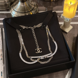 Chanel Necklace Chanel Crystals Chain Necklace 