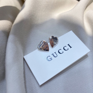 Gucci Earrings Gucci Silver Heart Earrings 