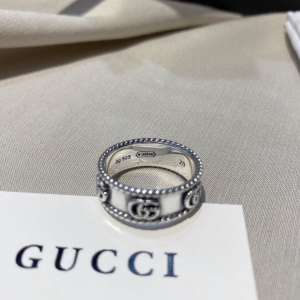 Luxury Womens Jewelry Gucci Ring Gucci Thin Silver Double G Ring A152PP240 AA160614