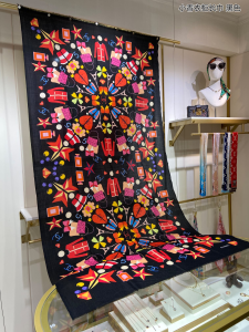 Chanel Wardrobe Silk Scarf Black 