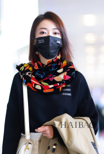 Luxury Womens Scarf Chanel Wardrobe Silk Scarf in Black 110x200CM A151PP260 AA160336