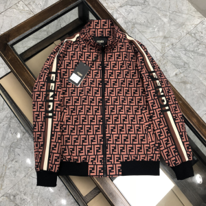 Fendi FF Bomber Jacket Brown 
