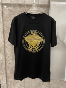 Versace Medusa Cotton T Shirt Black 