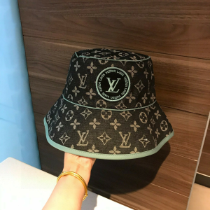 Louis Vuitton Monogram Bucket Hat Blue 