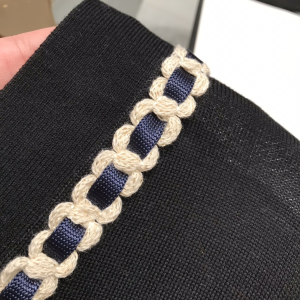 Luxury Womens Clothing Chanel Black Knit Cotton Cardigan SML A29PP580 AA160801