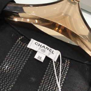 Luxury Womens Clothing Chanel Black Knit Cotton Cardigan SML A29PP580 AA160801