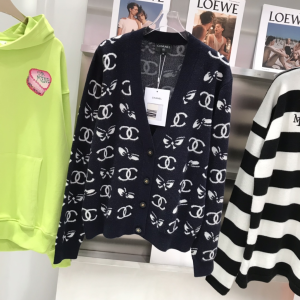 Chanel CC Logo Knit Cardigans 