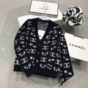 Luxury Womens Clothing Chanel CC Logo Knit Cardigans SML A29PP680 AA160804