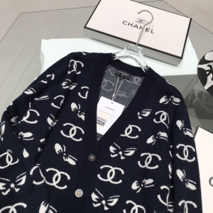Luxury Womens Clothing Chanel CC Logo Knit Cardigans SML A29PP680 AA160804
