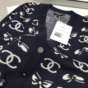 Luxury Womens Clothing Chanel CC Logo Knit Cardigans SML A29PP680 AA160804