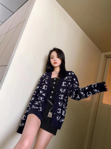 Luxury Womens Clothing Chanel CC Logo Knit Cardigans SML A29PP680 AA160804