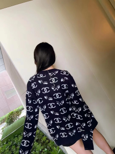 Luxury Womens Clothing Chanel CC Logo Knit Cardigans SML A29PP680 AA160804